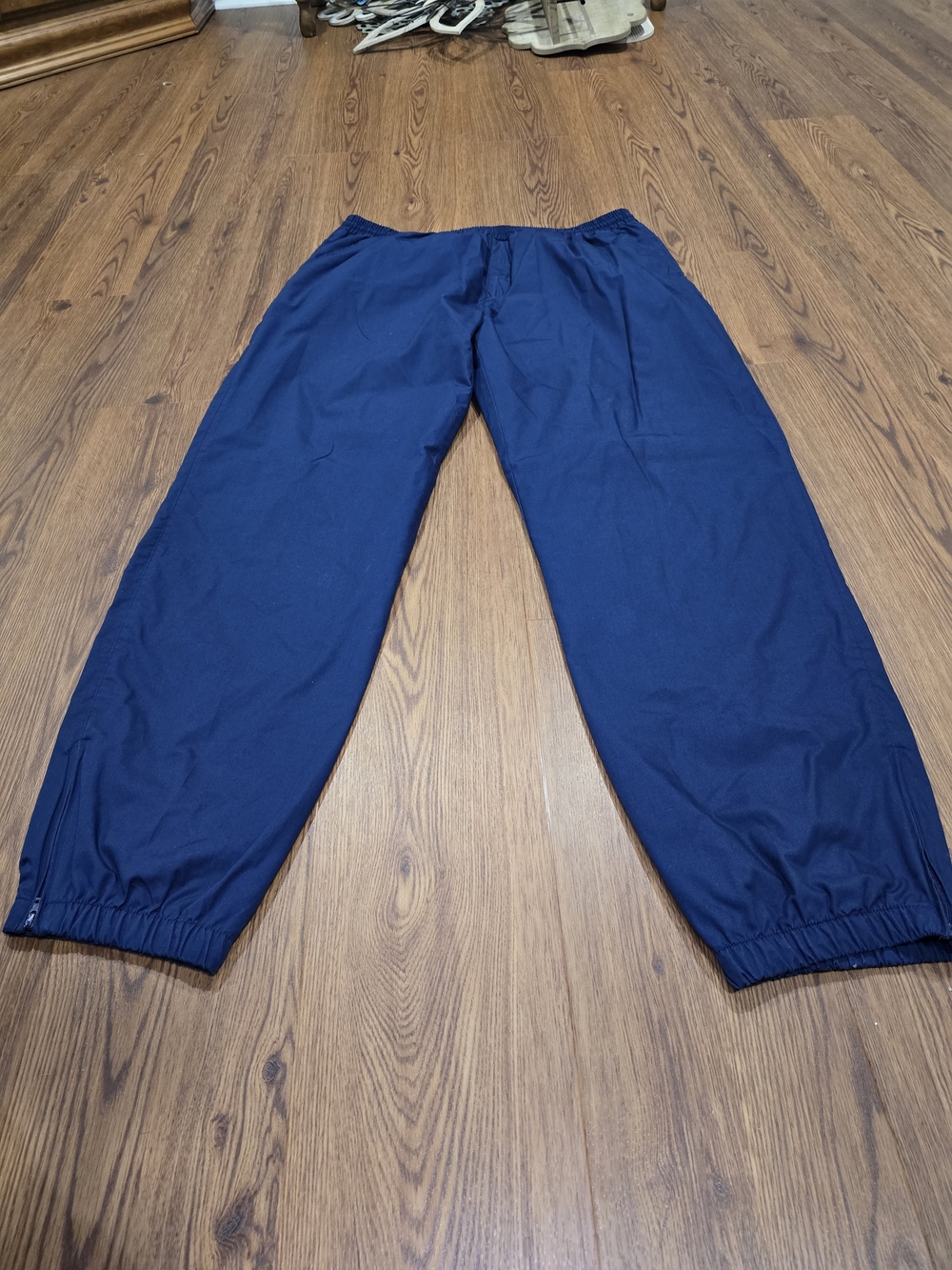 Vintage Christian Dior Men's Navy Elastic-Waist Jogger Pants